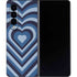 Blue Heart Pattern Galaxy Z Fold4 5G Skin